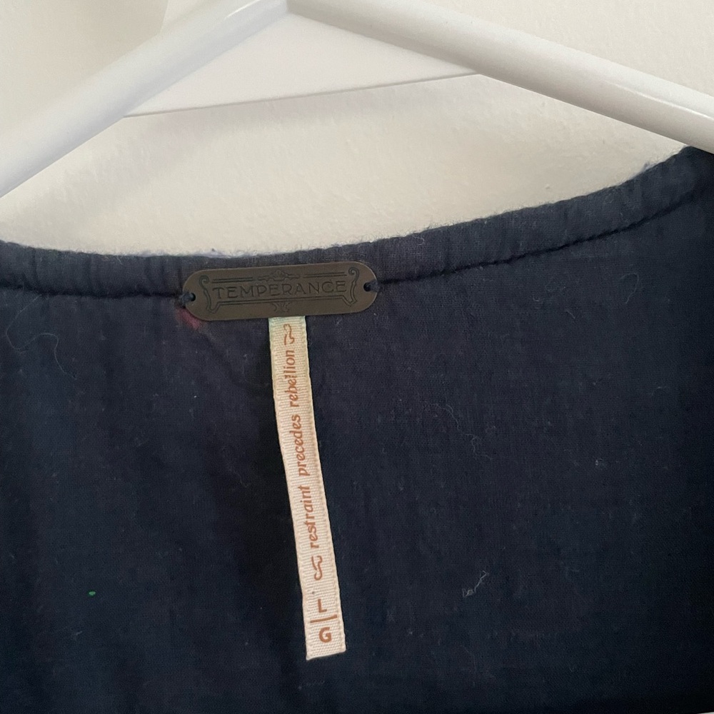 Embroidered Navy Jacket - Picture 3 of 3